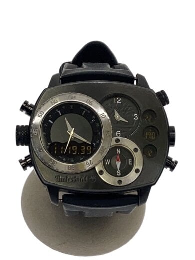 商品画像：クォーツ腕時計/アナログ/ラバー/BLK/BLK/SS/OUTDOOR PERFORMANCE-HT2 1