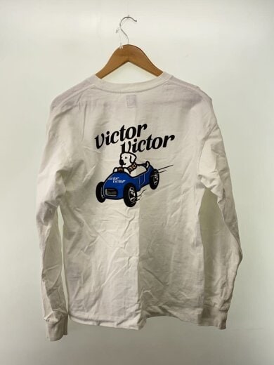 商品画像：長袖Tシャツ/M/コットン/WHT/無地 2