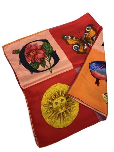 商品画像：スカーフ/シルク/マルチカラー/レディース 1