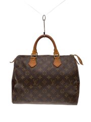 1)スピーディ25_モノグラム・キャンバス/PVC/BRW