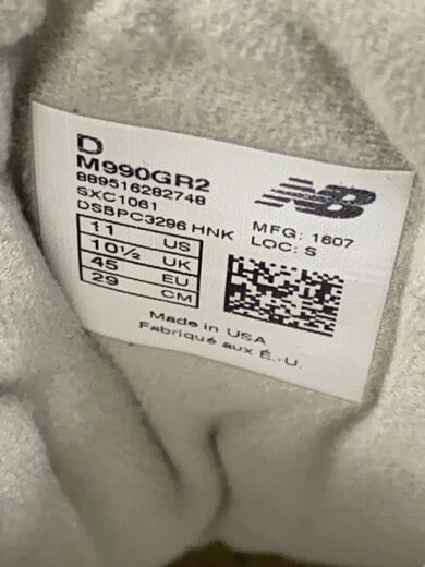 商品画像：M990//グレー/29cm/GRY 5