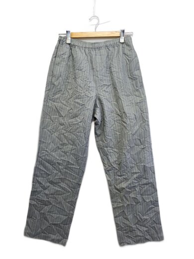 商品画像：BEACH PANT WRINKLED STRIPE/ボトム/S/ポリエステル/GRY/ストライプ/116661 1