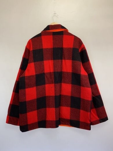 商品画像：70s/リバーシブルブルゾン/L/ウール/RED/チェック 2