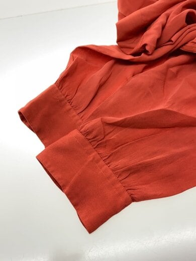 商品画像：長袖シャツ/3/レーヨン/RED/無地// 4