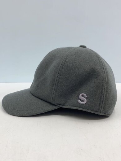 商品画像：キャップ/--/ウール/GRY/無地/メンズ/23-0596S// 2