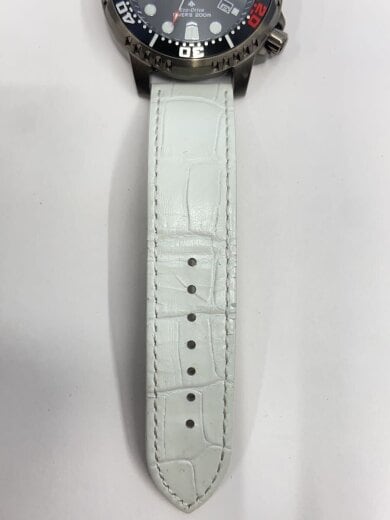 商品画像：クォーツ腕時計/アナログ/レザー/GRY/WHT/BN0255-03E// 5