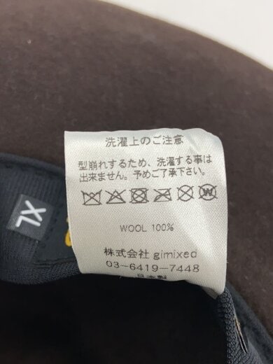 商品画像：ハット/XL/ウール/BRW/無地/レディース// 6