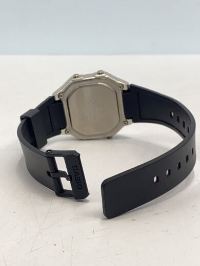 商品画像：クォーツ腕時計/デジタル/ラバー/SLV/BLK/W-217H// 4