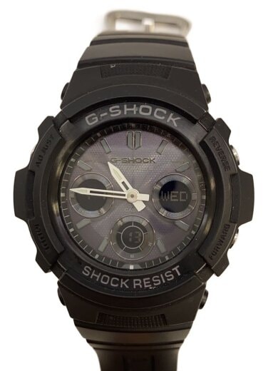 商品画像：腕時計/デジアナ/ラバー/BLK/BLK/AWG-M100B 1