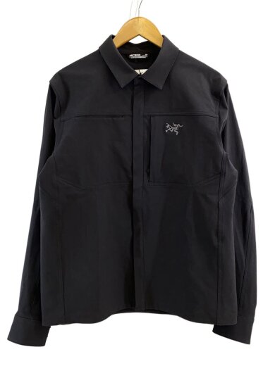 商品画像：長袖シャツ/S/コットン/BLK/色褪せ// 1
