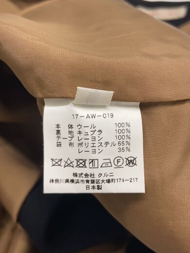 商品画像：ジャケット/1/ウール/ブラック/17-AW-019// 5