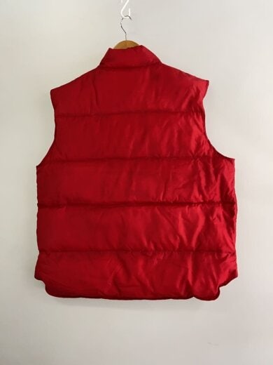 商品画像：90S/刺繍タグ/汚れ/ダウンベスト/L/ナイロン/RED/無地// 2