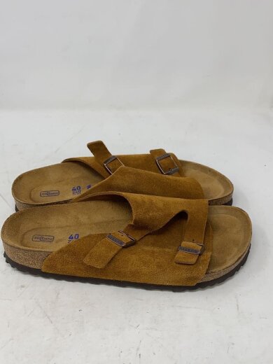 画像：BIRKENSTOCKサンダル/40/CML/スウェード/靴/スリッパ/草履/革/シューズ/夏/茶色/26.0/2