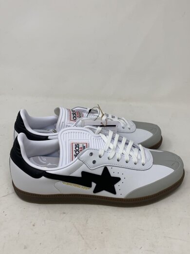 商品画像：SAMBA BAPE_サンバ ベイプ/27.5cm/WHT/レザー/タグ付き/コラボ/BAPE/エイプ 2