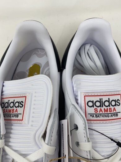 商品画像：SAMBA BAPE_サンバ ベイプ/27.5cm/WHT/レザー/タグ付き/コラボ/BAPE/エイプ 4
