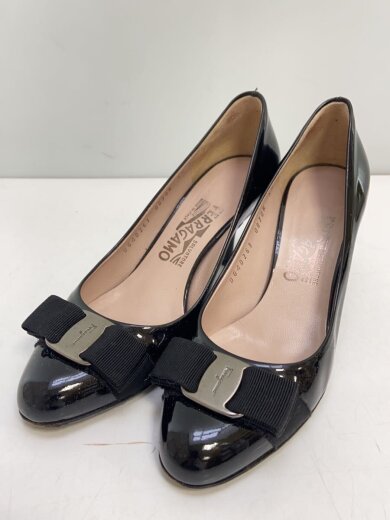 商品画像：パンプス/UK5.5/BLK/エナメル/DG40263 2