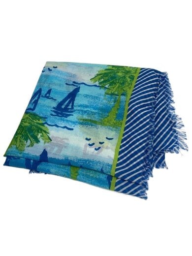 商品画像：ストール/ポリエステル/総柄/レディース 1