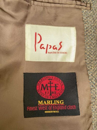 商品画像：テーラードジャケット/L/ウール/BRW/D0434FJ 4