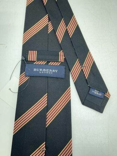 商品画像：ネクタイ/シルク/BLK/ストライプ/メンズ 2