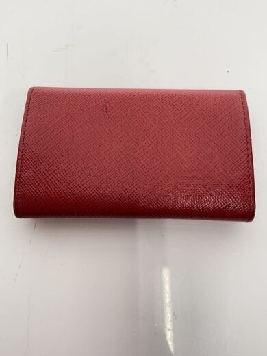 商品画像：キーケース/レザー/RED/無地/レディース/4連 2