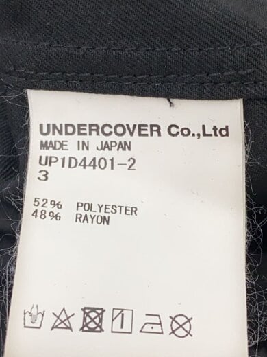 画像：UNDERCOVER24SS/ビエラ開襟長袖シャツ/長袖シャツ/3/ポリエステル/BLK/UP1D4401-24