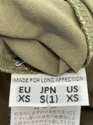 商品画像：ロングジャケット/S/コットン/KHK/無地 4