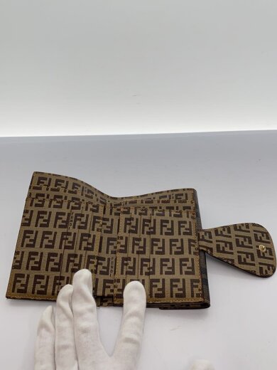 商品画像：ズッカ柄/ズッキーノ/2つ折り財布/PVC/BRW/レディース/aq65272 4