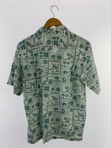 商品画像：アロハシャツ/S/ヘンプ/WHT/総柄/52550 2