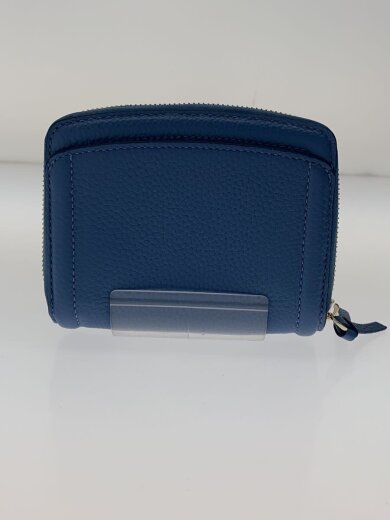 商品画像：2つ折り財布/レザー/BLU/無地/レディース 2