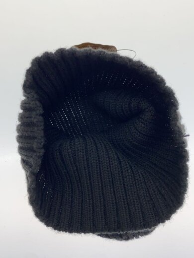 商品画像：ニットキャップ/BLK/無地/メンズ 3