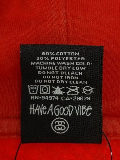 商品画像：パーカー/XL/コットン/RED/無地 4