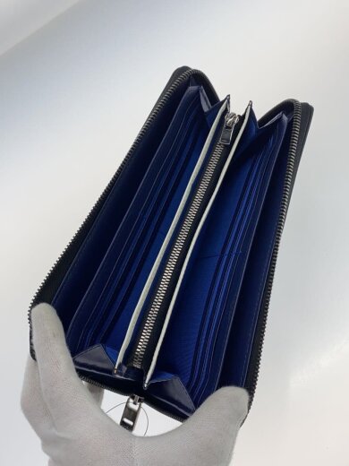 商品画像：ラウンドファスナー/長財布/レザー/BLK/メンズ 4