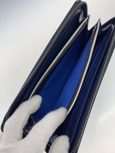 商品画像：ラウンドファスナー/長財布/レザー/BLK/メンズ 5