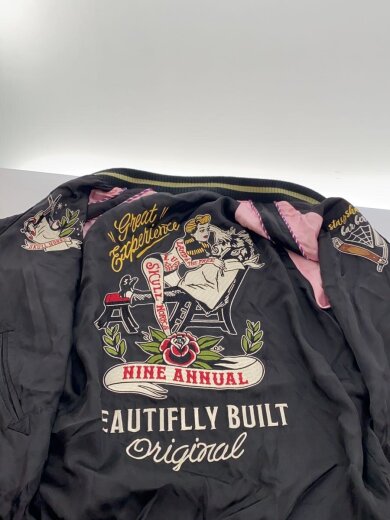 商品画像：スリバーシブル/カジャン/M/レーヨン/BLK 6