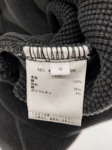 商品画像：ジップパーカー/S/コットン/GRY/無地/4120900006 4