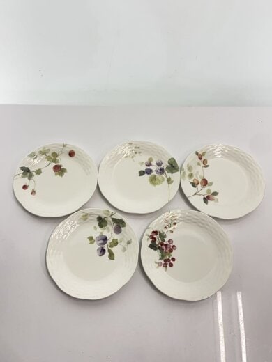 商品画像：未使用品/プレート/5点セット/ルーシーガーデン/ボーンチャイナ/箱付き 2