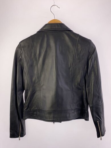 商品画像：ダブルライダースジャケット/40/羊革/BLK/無地 2