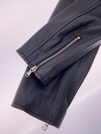 商品画像：ダブルライダースジャケット/40/羊革/BLK/無地 6