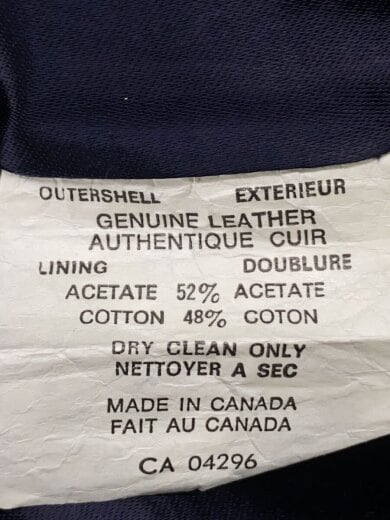 商品画像：BAINTON LIMITED/レザージャケット・ブルゾン/--/レザー/NVY/無地 4