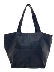 舟型トートバッグ/ナイロン/BLK/無地