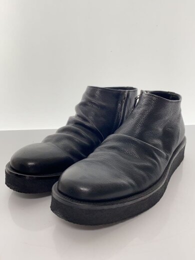 商品画像：サイドジップ/ショートブーツ/BLK/レザー 2