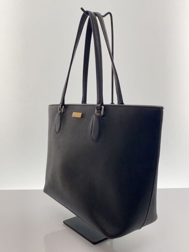 商品画像：トートバッグ/レザー/BLK/無地// 2