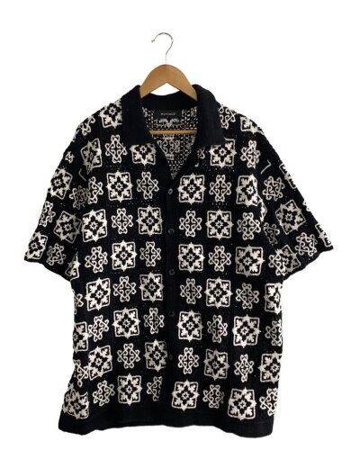 商品画像：CROCHET S/S SHIRTS/L/コットン/BLK// 1