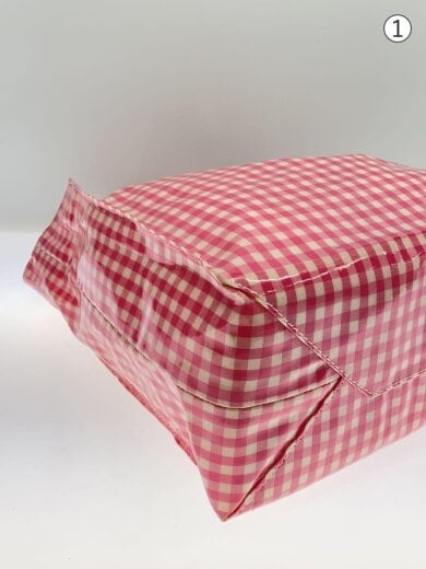 商品画像：トートバッグ/PVC/RED/チェック// 5