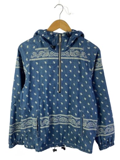 商品画像：COOLMAX INDIGO CHAMBRA_ペイズリーアノラック/S/コットン/IDG/総柄 1