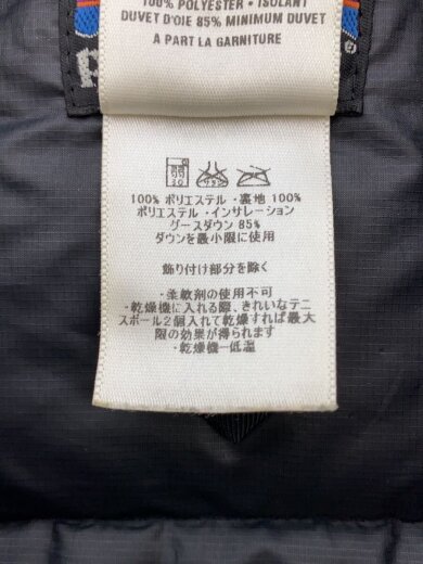 商品画像：ダウンベスト/XS/ポリエステル/BLK/84621S8 4