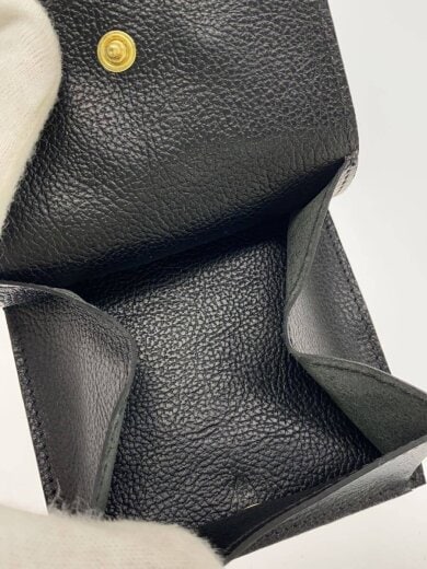 商品画像：2つ折り財布/レザー/BLK/メンズ 5