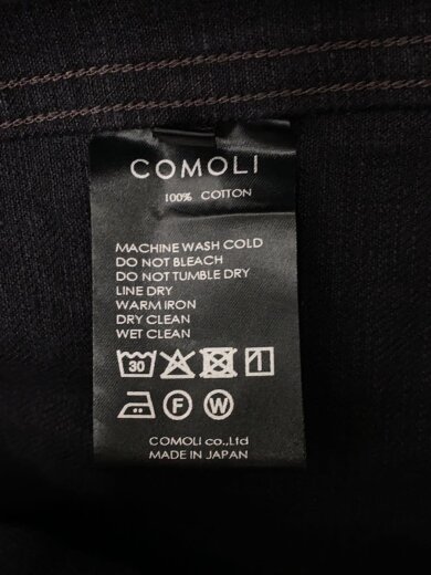 商品画像：ブラックデニムワークジャケット/2/コットン/BLK/無地/C03-01002 4