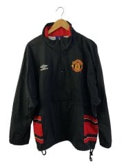 00s前後/マンチェスター・ユナイテッド/アノラックジャケット/ポリエステル/BLK