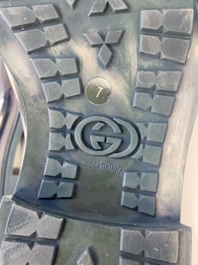 商品画像：GUCCI グッチ　ローファー/UK7/NVY/エナメル 5